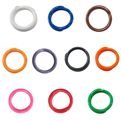 1 / 4" plastic legband mixed colors (Pack of 50)