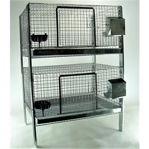 Kit of 2 Cages 30" X 24" With Stands