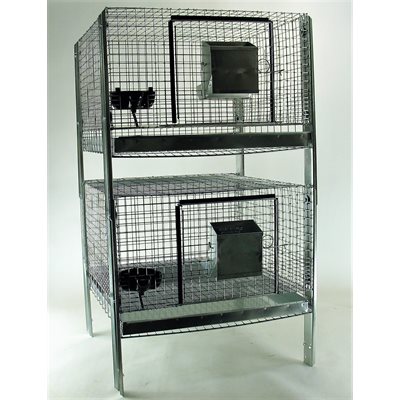 Kit of 2 Cages 24" X 24" With Stands